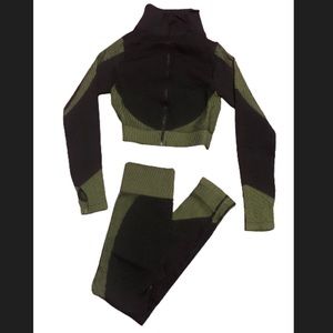 Womens workout outfit two piece set